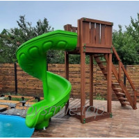 Гірка спіраль - 200 см зі сходинками і платформою